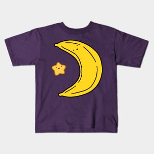 Crescent Moon Banana and Star Kids T-Shirt